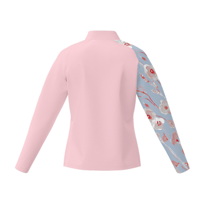Long Sleeve Quarter Zip -Cotton Feel
