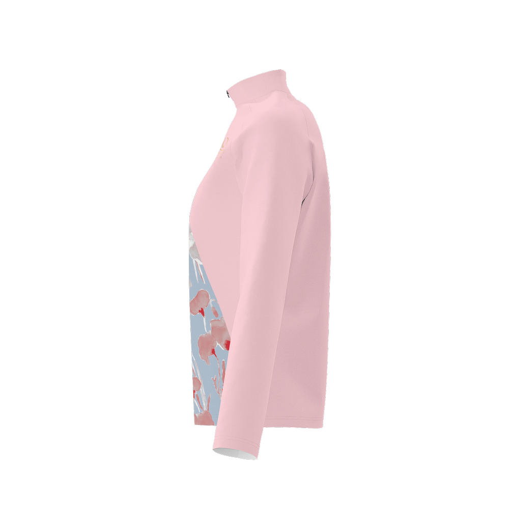 Long Sleeve Quarter Zip -Cotton Feel
